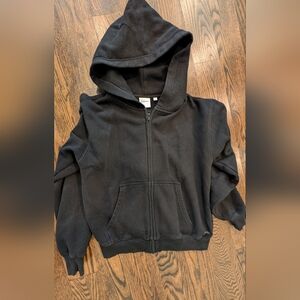 Aritzia TNA Black Fleece Zip-Up Hoodie